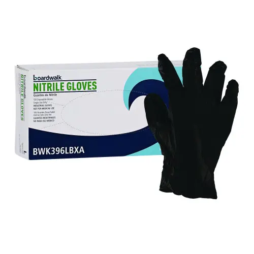 Boardwalk Disposable General-Purpose Powder-Free Nitrile Gloves, 4.4 mil, 100/Box